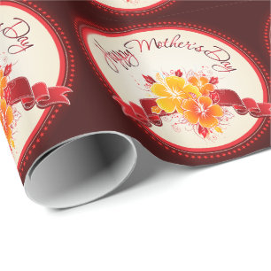 Papel De Presente Papel de enrolamento do Dia de as mães 12 feliz