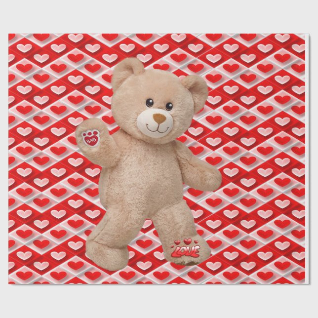 Papel De Presente Papel de enrolamento do dia de os namorados (Aberto)