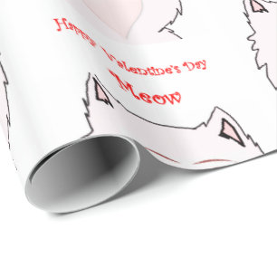 Papel De Presente Papel de enrolamento do dia de os namorados