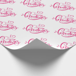 Papel De Presente Papel de enrolamento do dia de os namorados