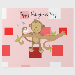 Papel De Presente Papel de enrolamento do dia de os namorados