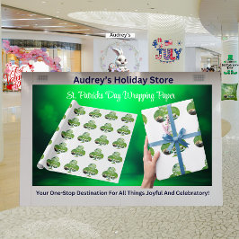 Papel De Presente Papel de enrolamento do Dia de São Patrício