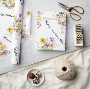 Papel De Presente Papel de enrolamento do feliz dia de as mães