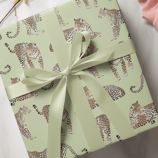 Papel De Presente "Papel de enrolamento do Leopardo-da-selva | Impre (Criador carregado)