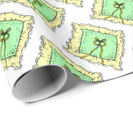 Papel De Presente Papel de enrolamento do Travesseiro do anel da fes