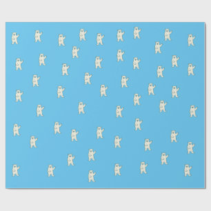 Papel De Presente Papel de enrolamento do Urso Polar