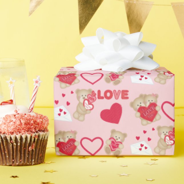 Papel De Presente Papel de enrolamento dos namorados de 30 polegadas (Festa de aniversário)