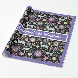 Papel De Presente Papel de enrolamento e Lavanda retrorreflectores