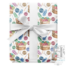 Papel De Presente Papel de enrolamento em crochê