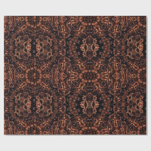 Papel De Presente Papel de enrolamento Fractal de Abstrato