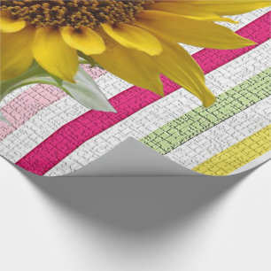 Papel De Presente Papel de enrolamento Girassóis