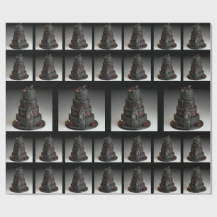 Papel De Presente Papel de enrolamento gótico