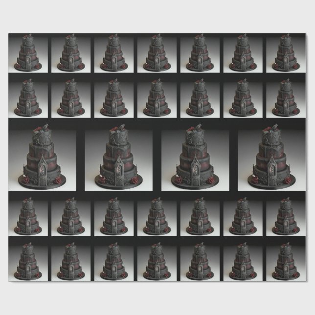 Papel De Presente Papel de enrolamento gótico (Aberto)