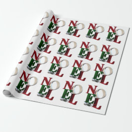Papel De Presente Papel de enrolamento Joyeux Noel, Feliz Natal