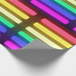 Papel De Presente Papel de enrolamento - Luzes de neon LGBT Design 2