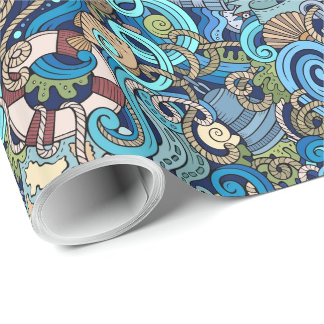 Papel De Presente Papel de enrolamento náutico (Ponta do rolo)