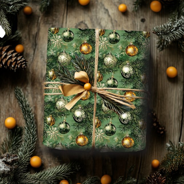 Papel De Presente Papel de enrolamento para ornamentos Dourados e ve (Criador carregado)