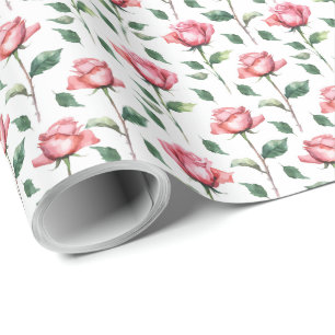 Papel De Presente Papel de enrolamento rosa