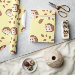 Papel De Presente Papel de enrolamento sem costura, amarelo claro, C