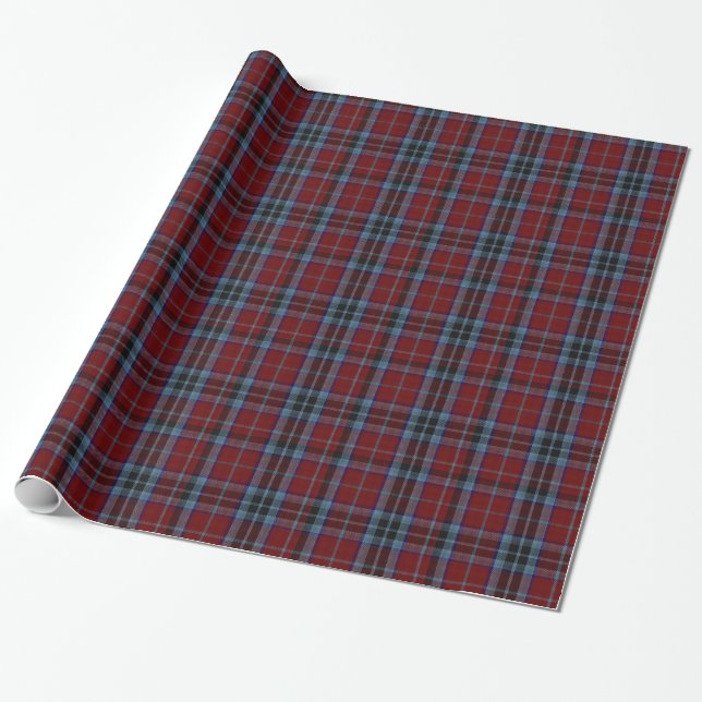 Papel De Presente Papel de enrolamento tradicional do clã Tartan Mac (Desenrolado)