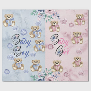 Papel De Presente Papel de enrolar 30' Parte Revelação de Gênero