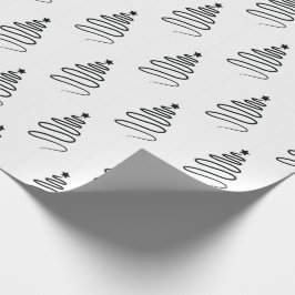 Papel De Presente Papel de envolvimento branco do estilo mínimo para