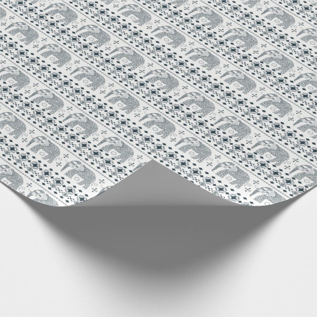 Papel De Presente Papel de envolvimento cinzento do design do (Ponta)