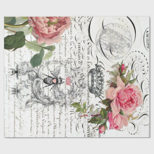 Papel De Presente Papel de envolvimento da abelha de rainha