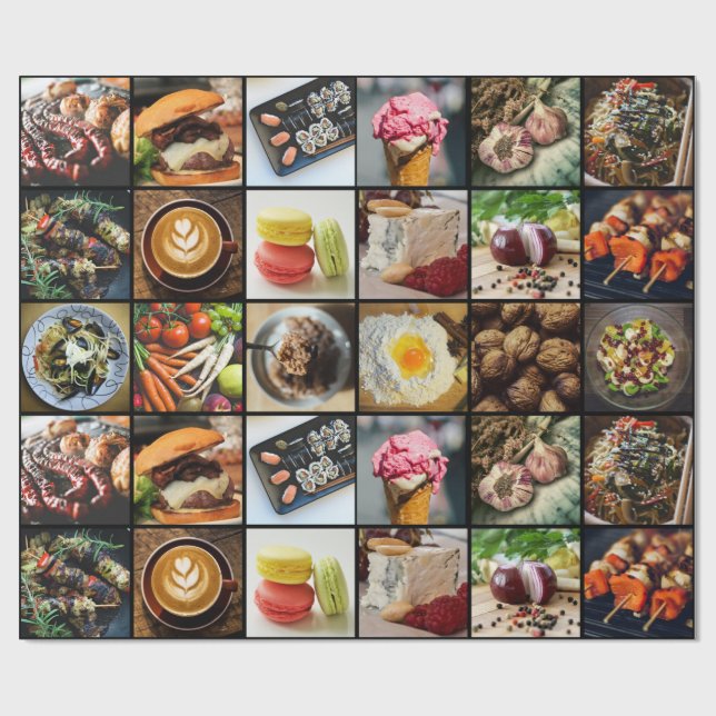Papel De Presente Papel de envolvimento de Foodie (Aberto)