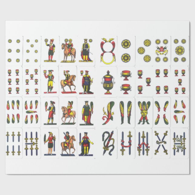 Papel De Presente Papel de envolvimento de Napoletane do carte (Barra)