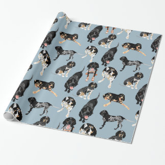 Papel De Presente Papel de envolvimento do Coonhound de Bluetick