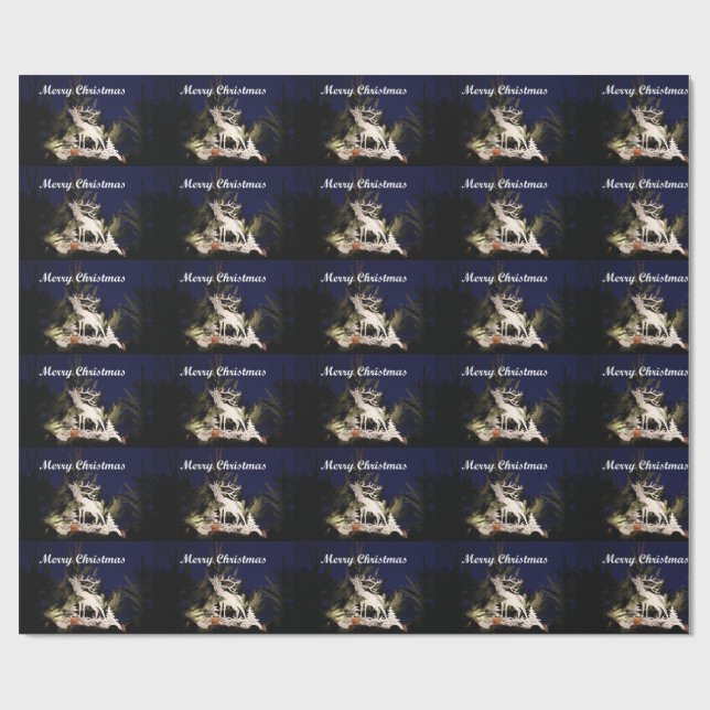 Papel De Presente Papel de envolvimento do Feliz Natal (Aberto)