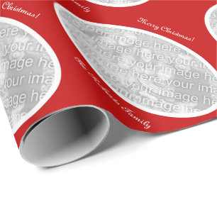 Papel De Presente Papel de envolvimento do Feliz Natal com foto