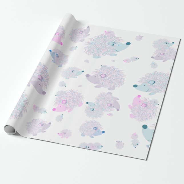 Papel De Presente Papel de envolvimento do ouriço (Desenrolado)