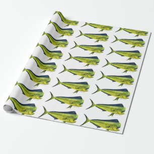 Papel De Presente Papel de envolvimento dos peixes de Mahi Mahi