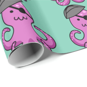 Papel De Presente Papel de envolvimento feito sob encomenda do polvo