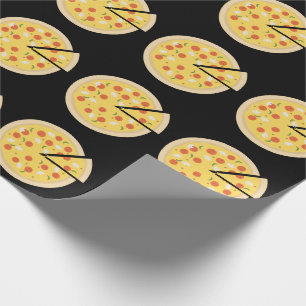 PAPEL DE PRESENTE PAPEL DE ENVOLVIMENTO FUNNY PIZZA