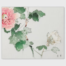 Papel de envolvimento JAPONÊS do IMPRESSÃO da FLOR