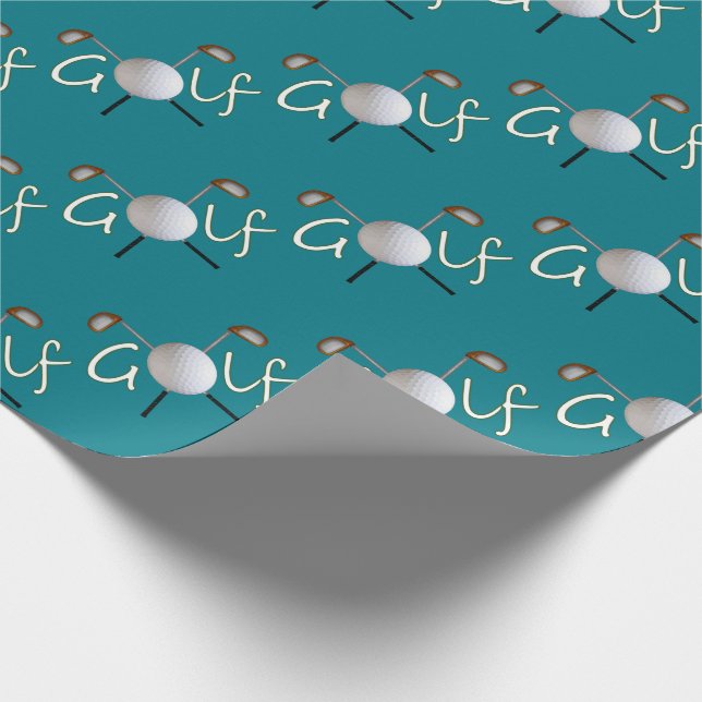 Papel De Presente Papel de envolvimento telhado do golfe (Ponta)