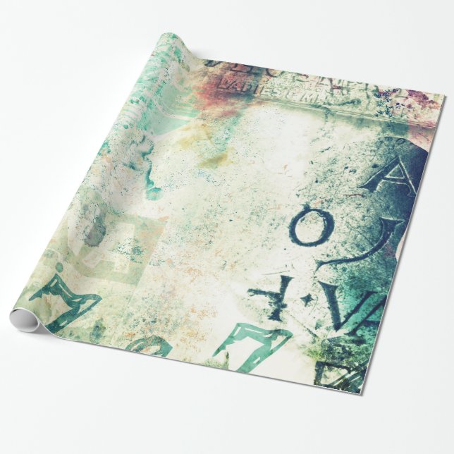 Papel De Presente papel de envolvimento urbano dos grafites (Desenrolado)