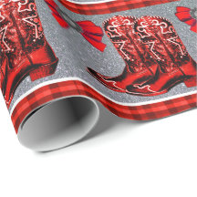 Papel de envolvimento vermelho ocidental da xadrez