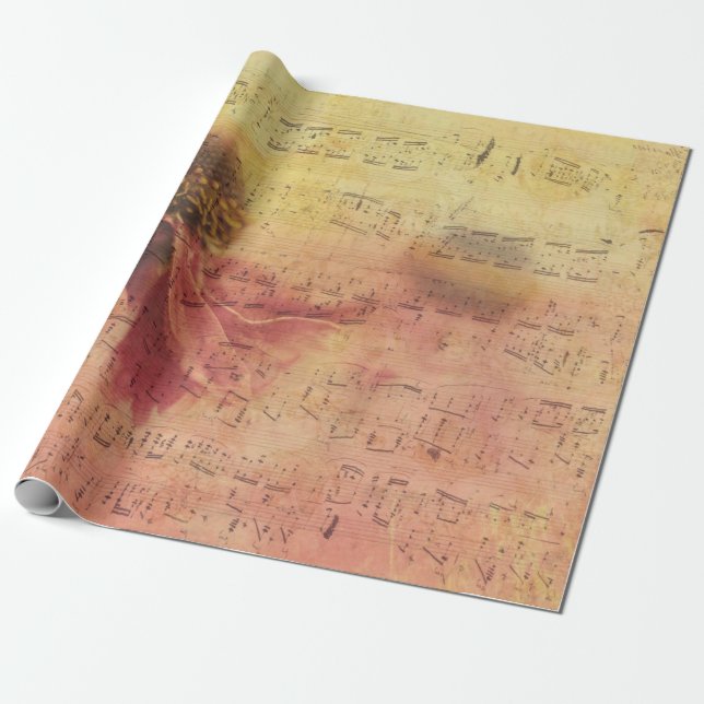 Papel De Presente Papel de fundo de textura floresce (Desenrolado)