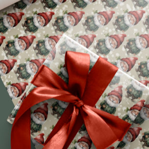 Papel De Presente Papel de Invasão dos Gnomos de Natal Personalizado