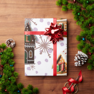 Papel De Presente Papel de mola de férias para as casas de pão doce