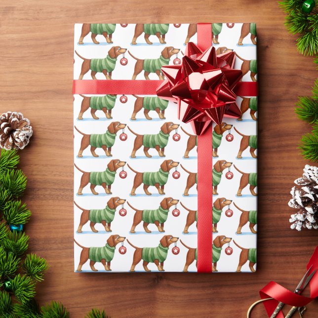 Papel De Presente Papel de mola de Natal para Cachorro Moderno (Criador carregado)