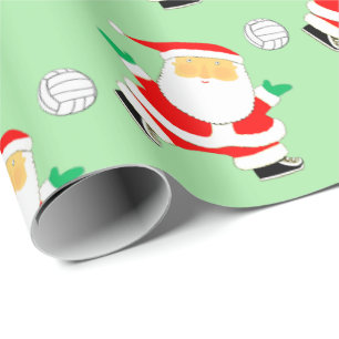 Papel De Presente Papel de mola para presentes no Natal de voleibol
