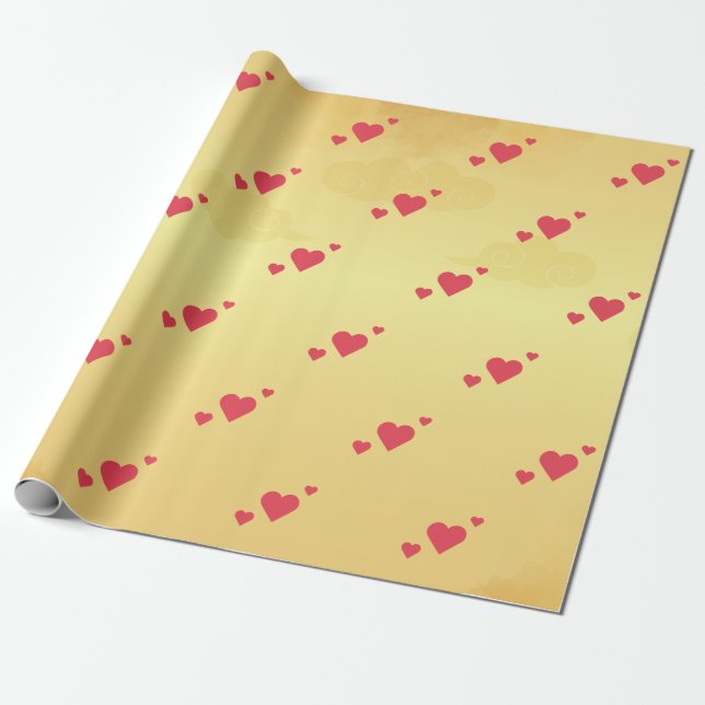 Papel De Presente Papel De Moldagem Com Ameaça De Amor (Desenrolado)