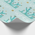 Papel De Presente Papel De Moldagem De Chanucá "Luzes Azuis, Latkes"<br><div class="desc">Presente De Chanucá Quebra "Luzes Azuis,  Latkes,  Chanukah/Menorah". Aproveite o meu design de papel mais novo. O preço varia conforme você escolhe entre 4 tipos de papel e 5 tamanhos de papel.
Obrigados para parar e comprar por aqui. Seu negócio é muito apreciado. Aproveite!
Chag/Happy Chanukah/Hanukkah!!</div>