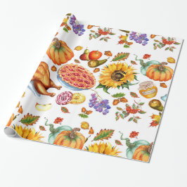 Papel De Presente Papel de moldagem de Comida de feriado