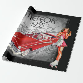 Papel De Presente Papel de moldagem de estilo de anos 50